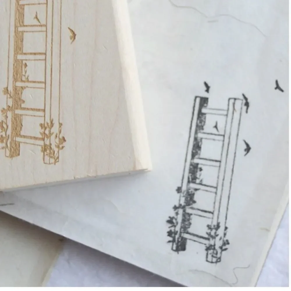 Jesslynn Padilla Wooden Stamp never used Ladder